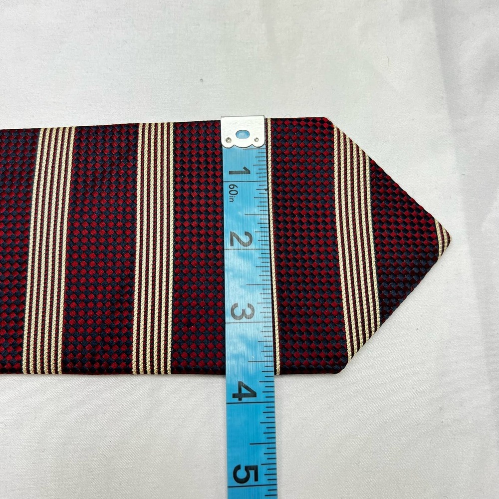 Brooks Brothers Makers All Silk Tie Striped Hand Made In USA Of Imported Fabric - Picture 6 of 9